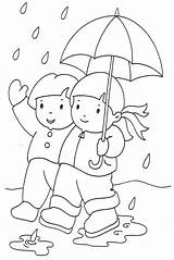 Rainy Coloring Pages Sheets Rain Printable Toddlers Print Size sketch template