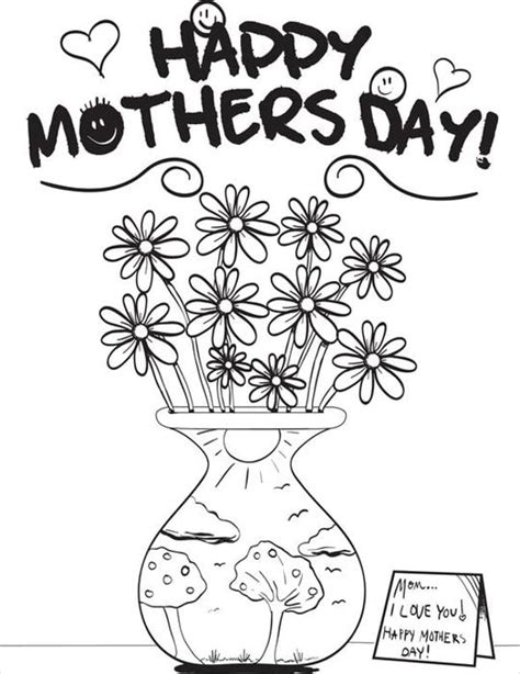 mothers day coloring pages  sample  format