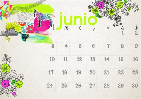 imprimible calendario de junio handbox craft lovers comunidad diy