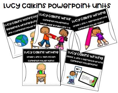 lucy calkins powerpoint unitswriting  reading lucy calkins