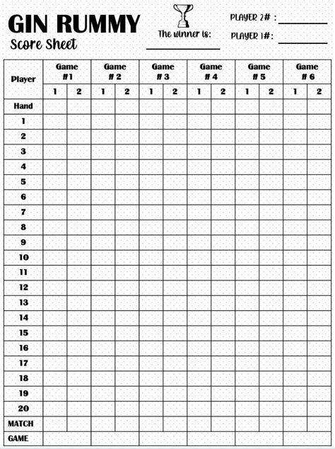 shanghai card game score sheet printable cards