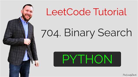 704 binary search python leetcode solution youtube