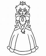 Princess Coloring Pages Print Peach Mario Kids Rosalina Paper Color Super Clipart Bestcoloringpagesforkids Printable Colouring Daisy Sheets Bros Cute Girls sketch template