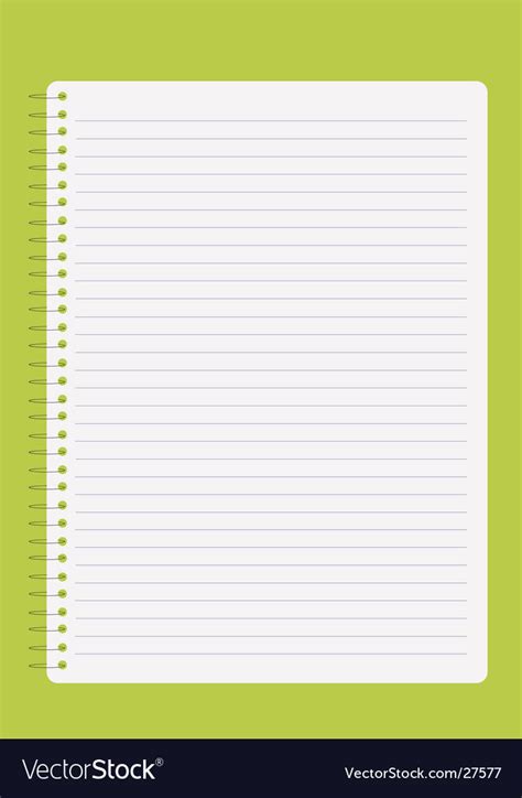 blank notepad royalty  vector image vectorstock