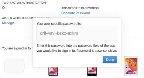 apple id  create passwords   apps
