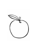 Kleurplaat Malvorlage Mandarijn Mandarine Appel Apfel Coloring Ausmalbild Pages Apple sketch template