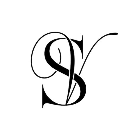 calligraphy logo boutique logo design business logo  sv etsy