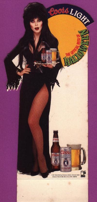 Moongem Comics 2008 Halloween Countdown 20 Elvira Promoting Coors