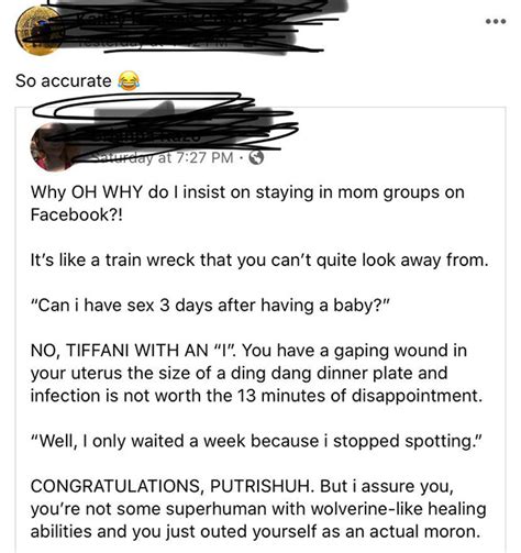 Facebook Mom’s Group Rant On Sex 3 Days Postpartum Is Hilarious Sheknows