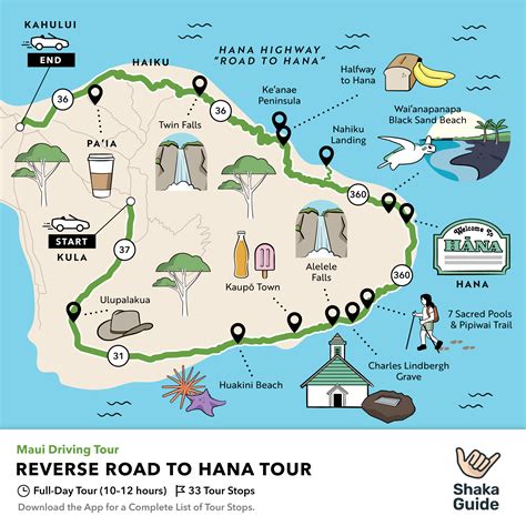 road  hana maps stops points  interest alternate routes