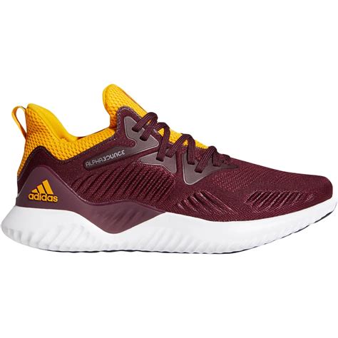 mens adidas maroongold arizona state sun devils alphabounce  shoes