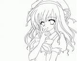 Coloring Anime Girl Pages Cute Color Print Manga Drawing Vampire Girls Face Library Clipart Lineart Deviantart Drawings Getdrawings Printable Astonishing sketch template