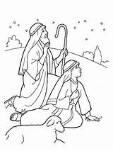 Shepherds Coloring Nativity Shepherd Christmas Pages Lds Sheets Drawing Line Jesus Kids Print Night Colouring Printable Angel Color Story Scene sketch template
