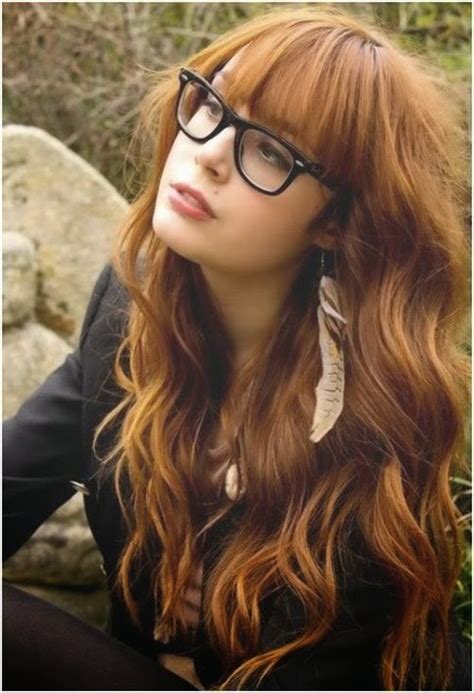 blonde wavy hairstyles for long hair with bangs designer glasses