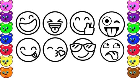 printable coloring emoji faces  printable coloring pages
