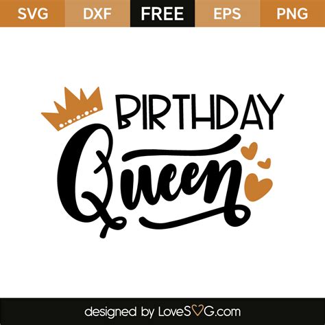 birthday queen lovesvgcom