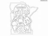 Colorings Minnesotatwins sketch template