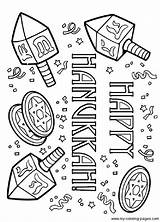 Coloring Hanukkah Pages Printable Happy Chanukah Crafts Jewish Hannukah Symbols Worship Heaven Gates Drawing Christmas Getcolorings Kids Getdrawings Holiday Color sketch template