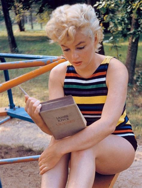 marilyn monroe reads joyce s ulysses at the playground 1955 open