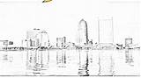 Jacksonville Florida sketch template