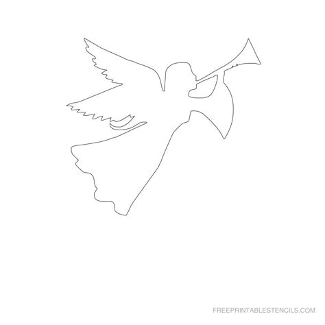 printable angel stencils