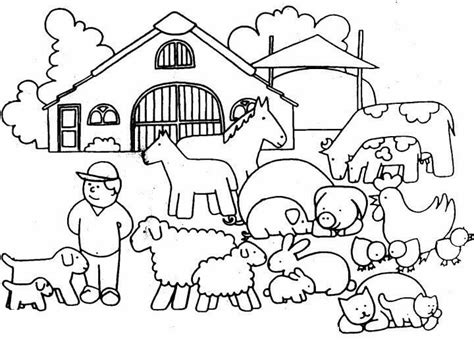 normal farm coloring page  printable coloring pages  kids