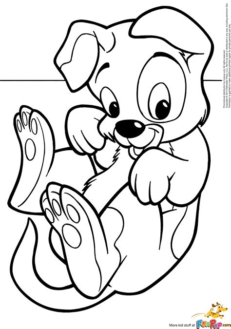 colouring puppies clipart