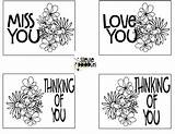 Cards Color Kids Print Thinking Printable Coloring Pages Greeting Card sketch template