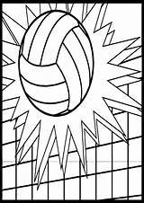 Volleyball Coloring Pages Ball Sheets Printable Cool Bible sketch template