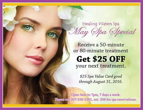healing waters spa   spa special