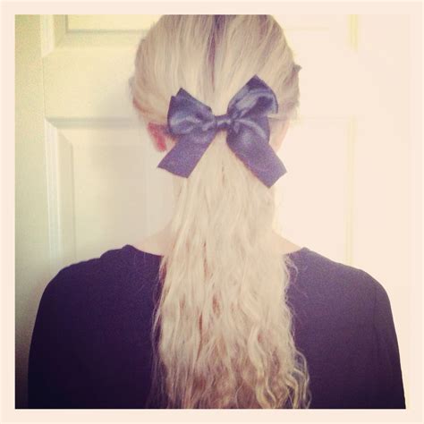hair with bow tie white blonde hair bow hairstyle bow
