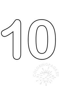printable picture number  coloring page