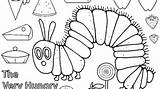 Coloring Caterpillar Hungry Pages Very Color Getcolorings Printable sketch template