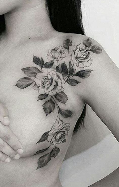 300 Beautiful Chest Tattoos For Women 2021 Girly Designs And Piece