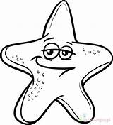 Starfish Colorear Estrella Estrela Desenho Zeester Kleurplaat Etoile Cartoni Animati étoile Pagina Recurso sketch template
