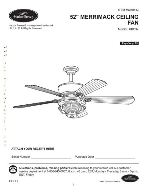 harbor breeze ceiling fan installation manual seasons ceiling fan