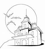 Coloring Pages Mansion Mansions Popular sketch template