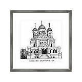 Nevsky Cathedral Alexander Print Framed Frederic Kohli sketch template