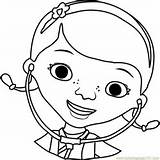 Mcstuffins Doc Coloring Pages Happy Coloringpages101 Kids Lambie Hallie Categories Cartoon sketch template