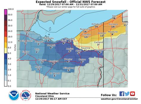 heavy lake effect snow    northeast ohioans  years