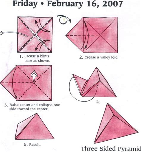 pyramid   paper origami