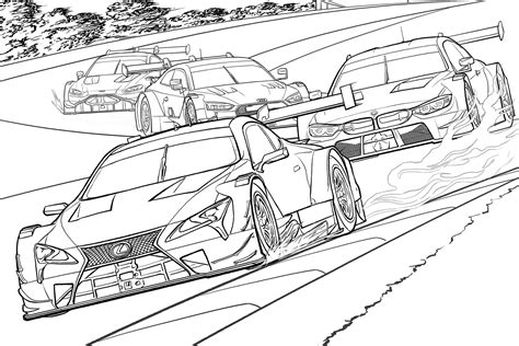 sports car coloring pages  adults