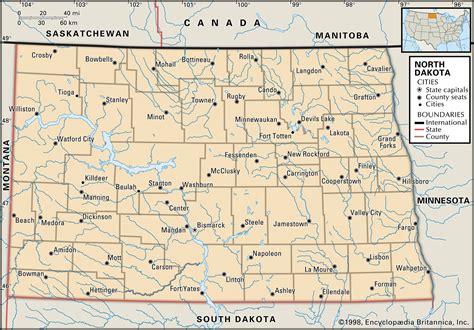 north dakota capital map population facts britannica
