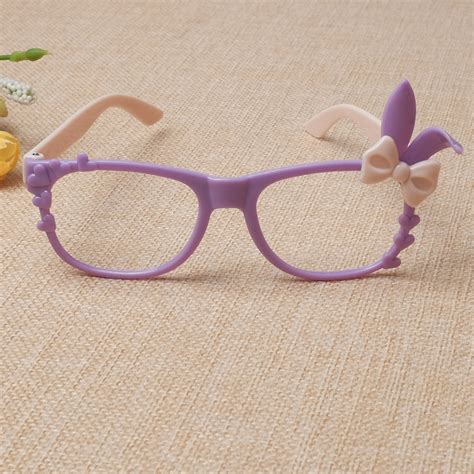 儿童眼镜框无镜片 兔子耳朵卡通眼镜架 可爱宝宝女童眼镜框批发 阿里巴巴
