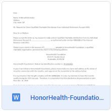 ira charitable rollover honorhealth foundation