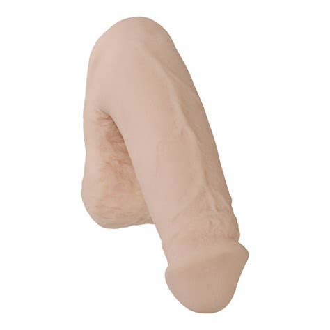 pack it lite realistic dildo for packing white 4 8 inch on