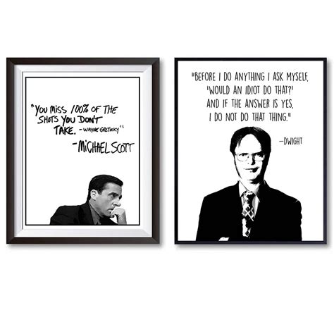 buy pcs  office motivational quote print tv show wall decor