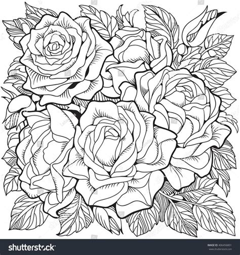 coloring page  roses rose coloring pages shape coloring pages