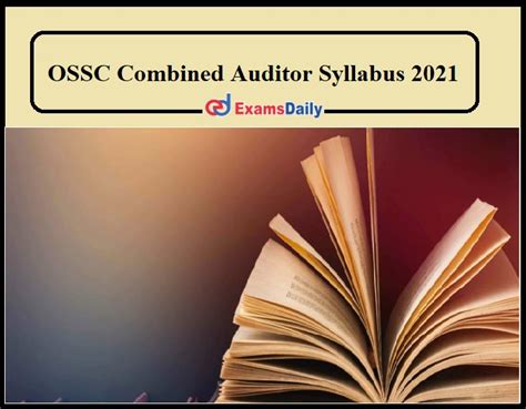 Ossc Combined Auditor Syllabus 2021 Pdf
