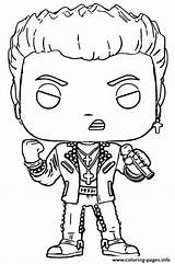 Funko Pop Coloring Billy Pages Idol Rock Printable Figures Print Pops Cooper Alice sketch template